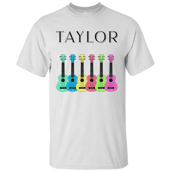 Vintage Taylor Guitar Classic Music Design Tall T-Shirt