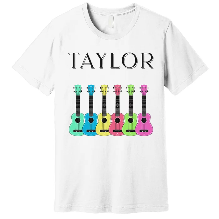 Vintage Taylor Guitar Classic Music Design Premium T-Shirt