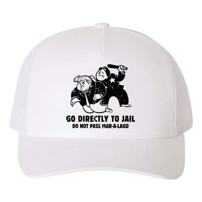 Vintage Trump Go Directly To Jail Yupoong Adult 5-Panel Trucker Hat