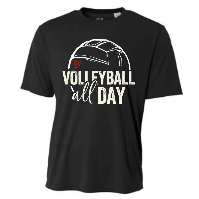 Volleyball Teen Girl Women Volleyball Graphic Volleyball Cooling Performance Crew T-Shirt