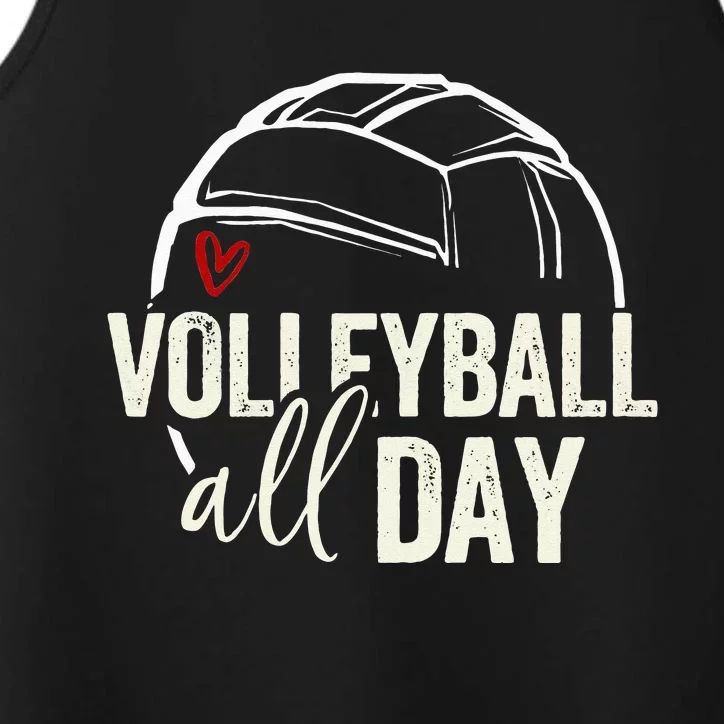 Volleyball Teen Girl Women Volleyball Graphic Volleyball Performance Tank