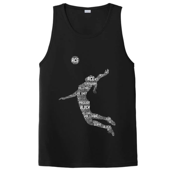 Volleyball Teen Girl Women Player Performance Tank