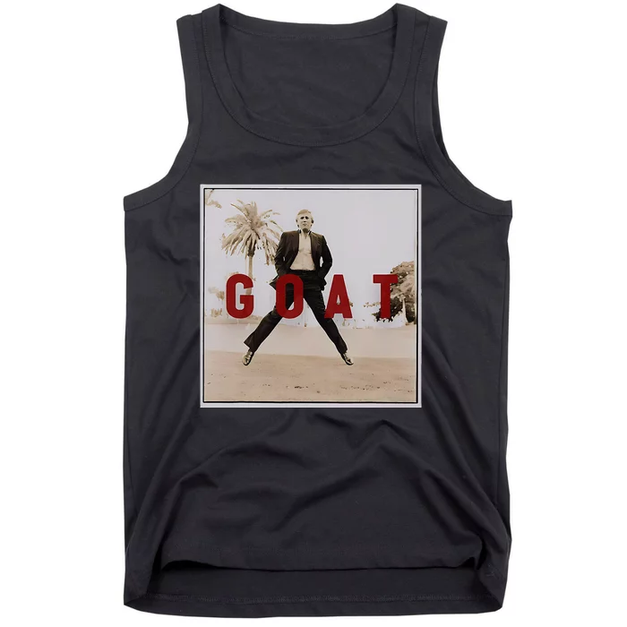 Vintage Trump Goat Middle Finger Felon President 2024 Tank Top