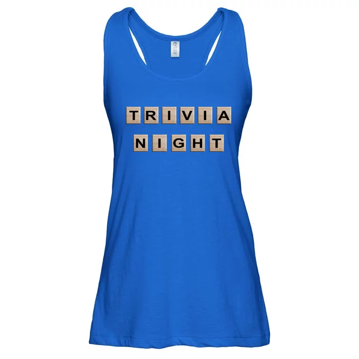 Vintage Trivia Game Night Quiz Games Trivia Lover Gift Ladies Essential Flowy Tank