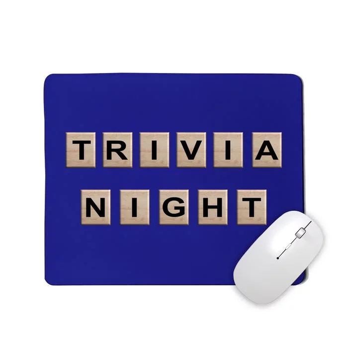 Vintage Trivia Game Night Quiz Games Trivia Lover Gift Mousepad