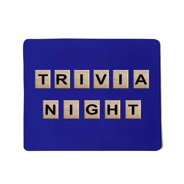 Vintage Trivia Game Night Quiz Games Trivia Lover Gift Mousepad