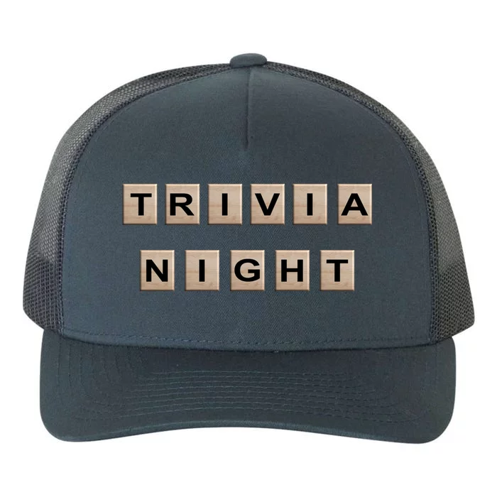 Vintage Trivia Game Night Quiz Games Trivia Lover Gift Yupoong Adult 5-Panel Trucker Hat