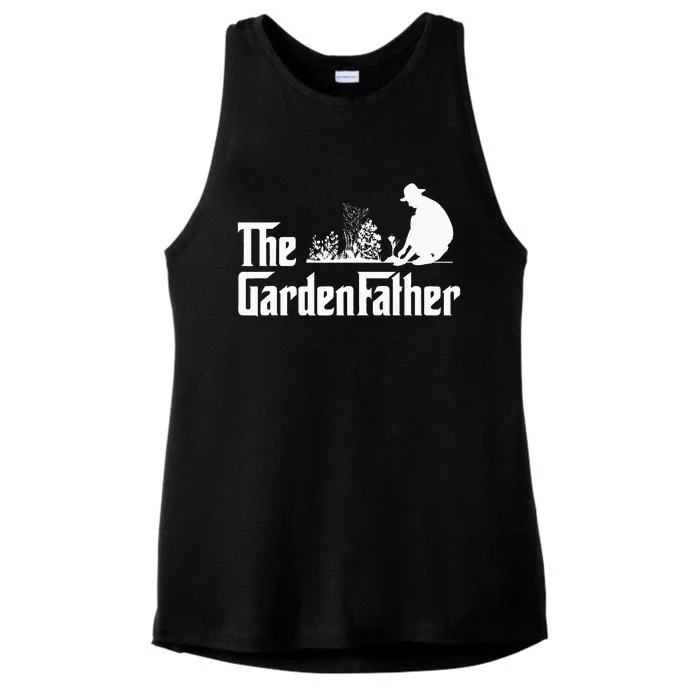 Vintage The Gardenfather Best Gardening Father Gifts Ladies Tri-Blend Wicking Tank