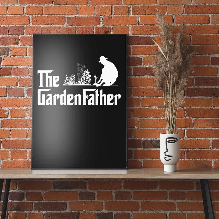 Vintage The Gardenfather Best Gardening Father Gifts Poster