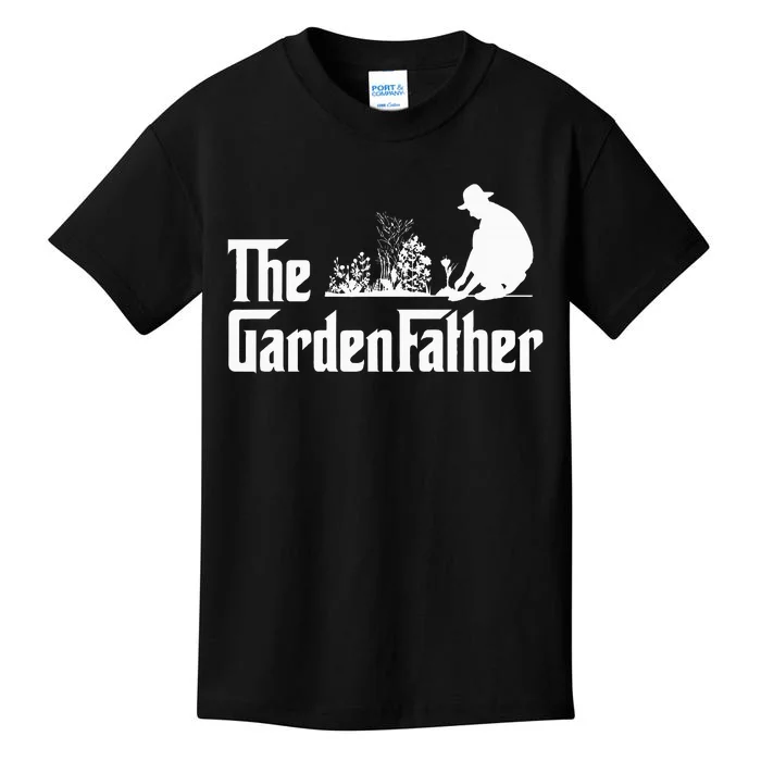 Vintage The Gardenfather Best Gardening Father Gifts Kids T-Shirt