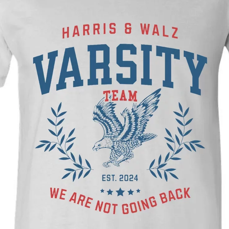 Varsity Team Harris Walz 2024 Election Kamala Tim Waltz V-Neck T-Shirt