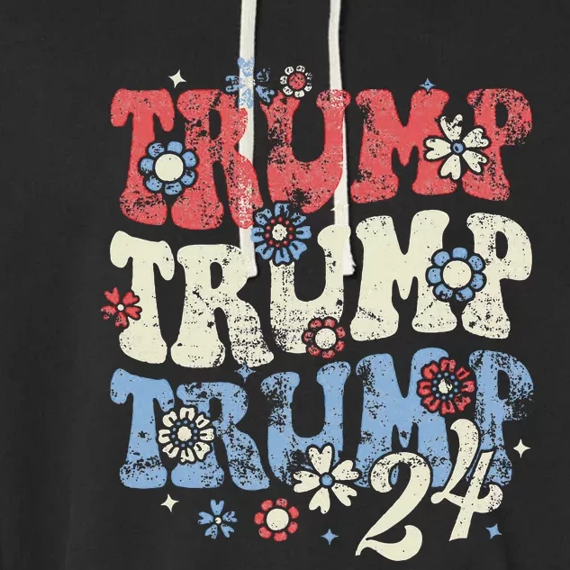 Vote Trump Hair Tie Garment-Dyed Fleece Hoodie