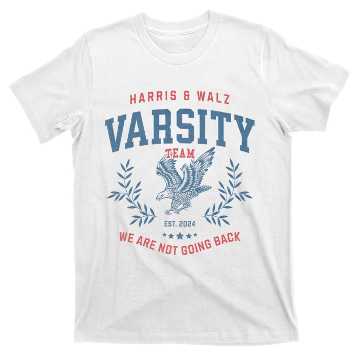 Varsity Team Harris Walz 2024 Election Kamala Tim Waltz T-Shirt