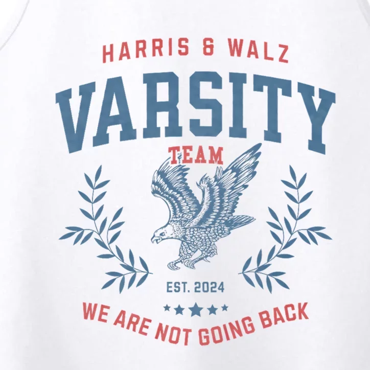 Varsity Team Harris Walz 2024 Election Kamala Tim Waltz Performance Tank