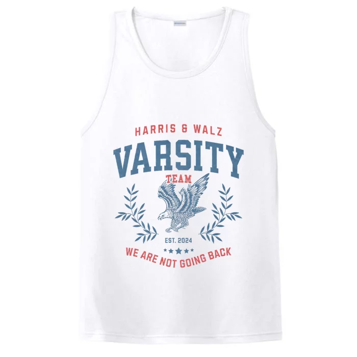 Varsity Team Harris Walz 2024 Election Kamala Tim Waltz Performance Tank