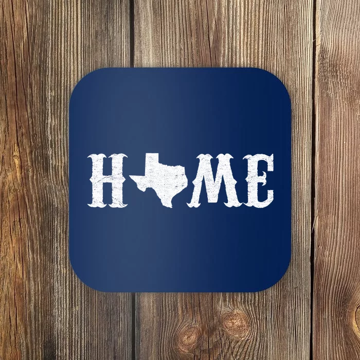 Vintage Texas Home Logo Coaster