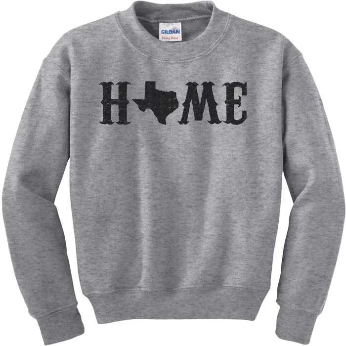 Vintage Texas Home Logo Kids Sweatshirt