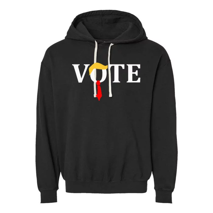 Vote Trump Hair Tie Garment-Dyed Fleece Hoodie