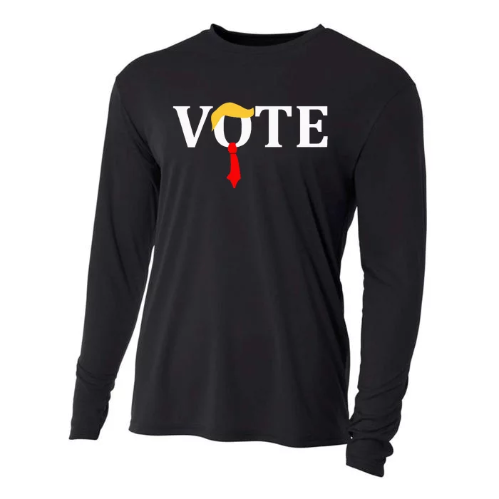 Vote Trump Hair Tie Cooling Performance Long Sleeve Crew