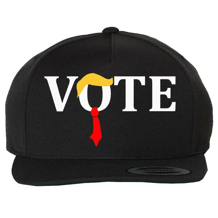 Vote Trump Hair Tie Wool Snapback Cap