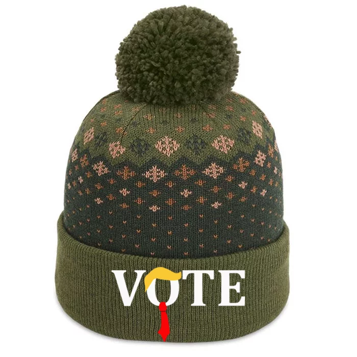 Vote Trump Hair Tie The Baniff Cuffed Pom Beanie