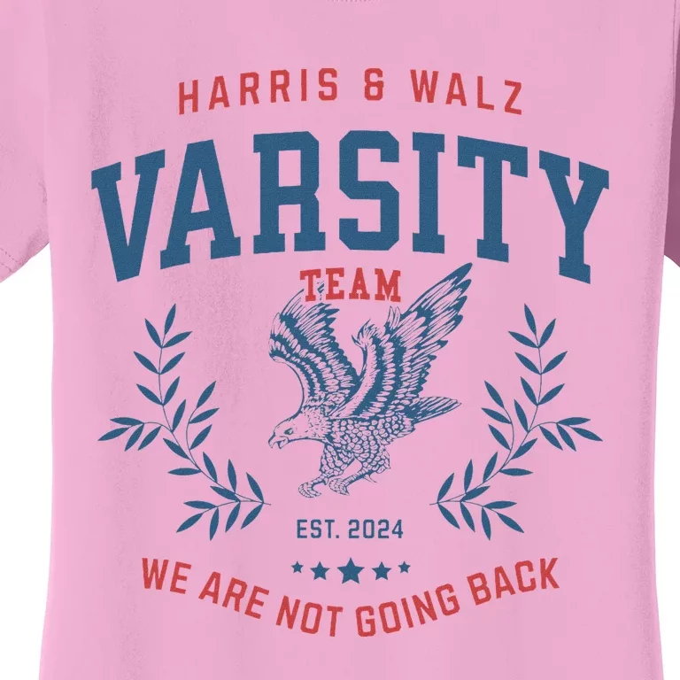 Varsity Team Harris Walz 2024 Election Art Women's T-Shirt