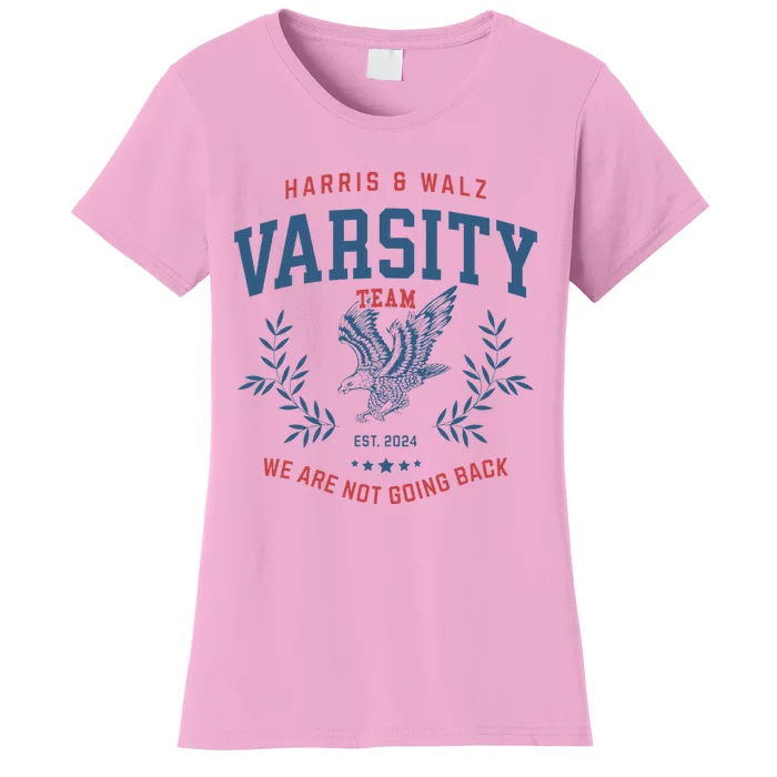 Varsity Team Harris Walz 2024 Election Art Women's T-Shirt