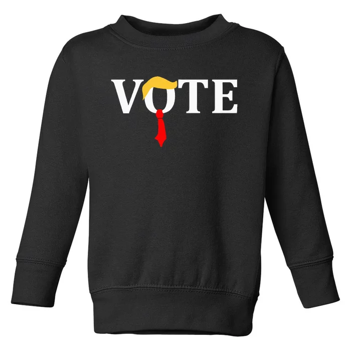 Vote Trump Hair Tie Toddler Sweatshirt