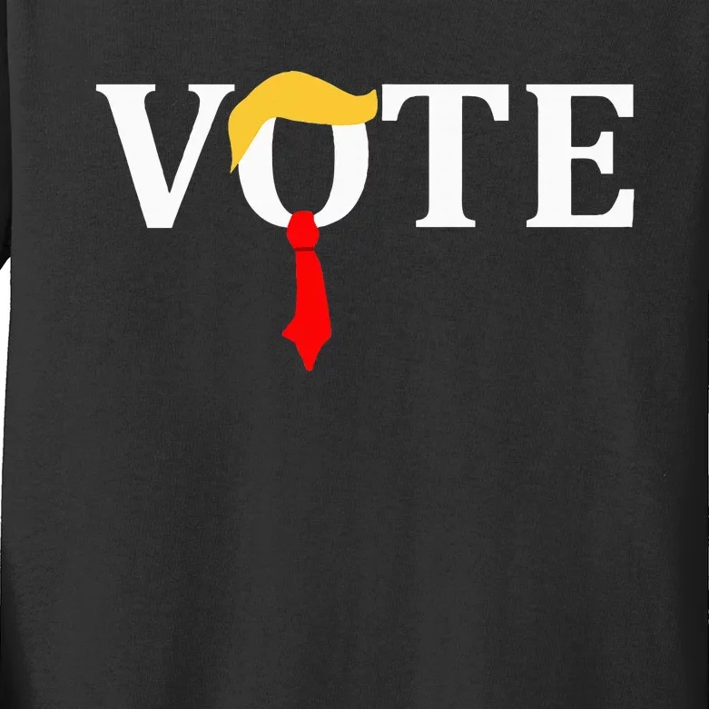 Vote Trump Hair Tie Kids Long Sleeve Shirt