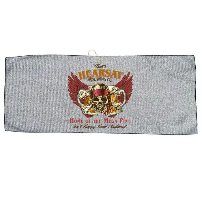 Vintage That's Hearsay Brewing Co Pirate Beer Large Microfiber Waffle Golf Towel