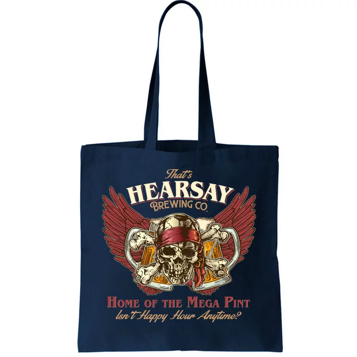 Vintage That's Hearsay Brewing Co Pirate Beer Tote Bag