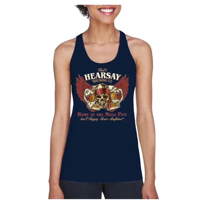 Vintage That's Hearsay Brewing Co Pirate Beer Women's Racerback Tank