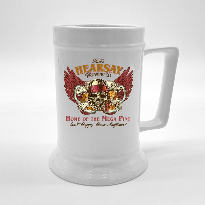 Vintage That's Hearsay Brewing Co Pirate Beer Front & Back Beer Stein