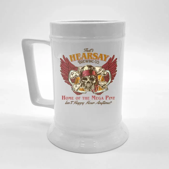 Vintage That's Hearsay Brewing Co Pirate Beer Front & Back Beer Stein