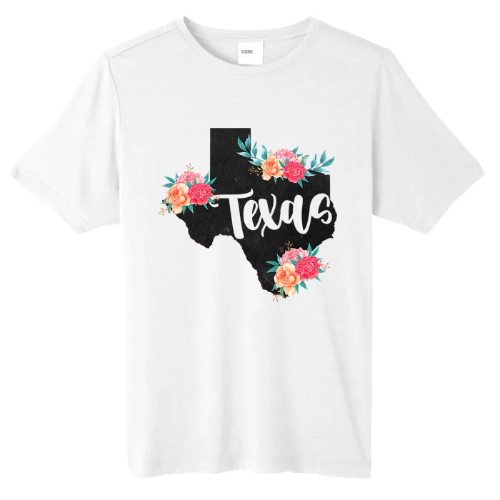 Vintage Texas Home State Map Pride Flowers Retro Rodeo ChromaSoft Performance T-Shirt