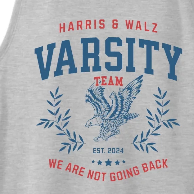 Varsity Team Harris Walz 2024 Ladies Tri-Blend Wicking Tank