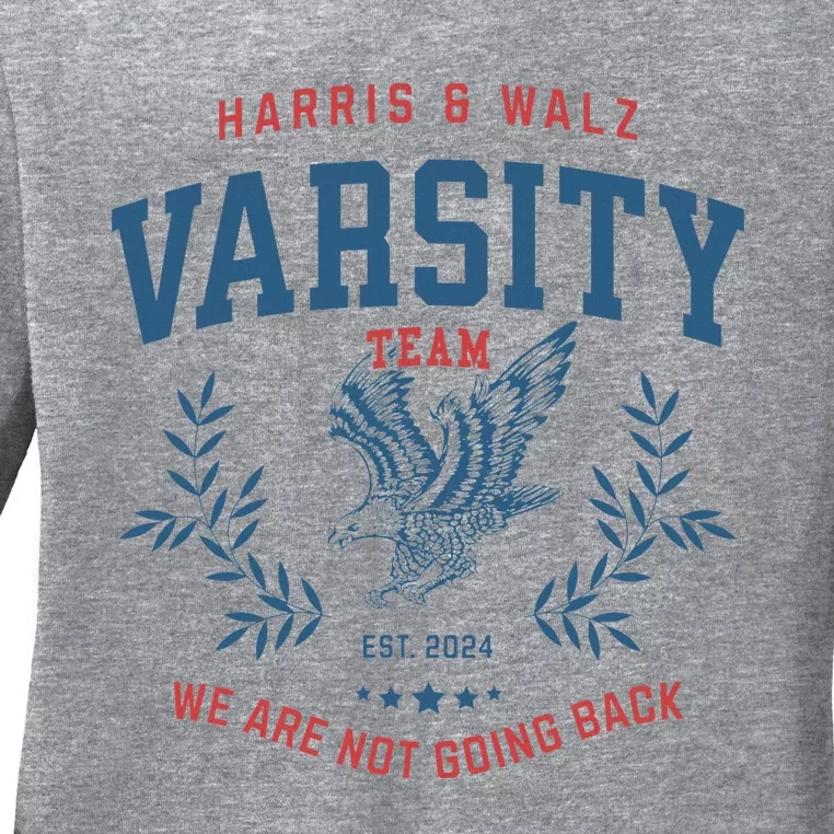 Varsity Team Harris Walz 2024 Ladies Long Sleeve Shirt