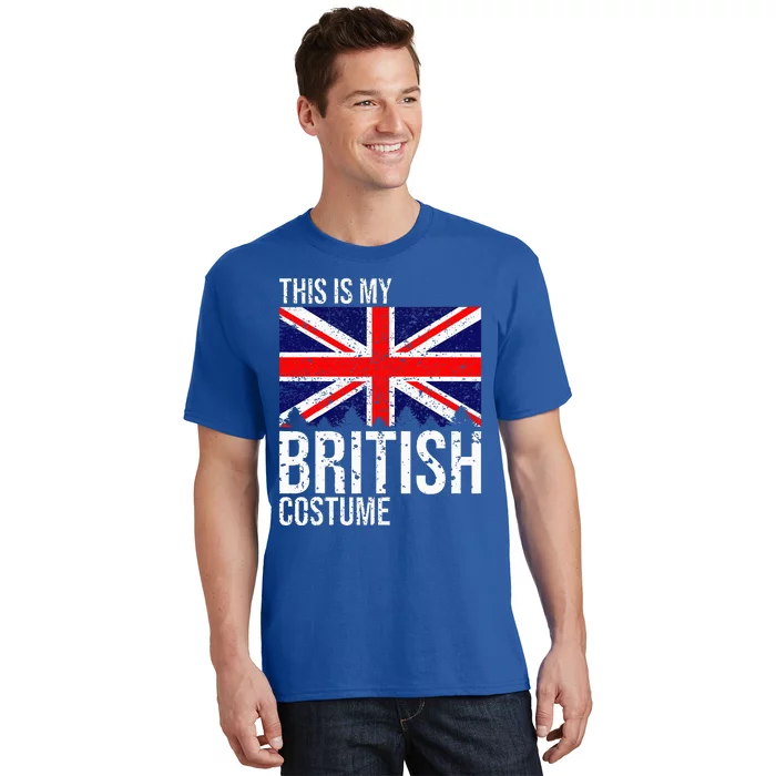 Vintage This Is My British Flag Costume For Halloween T-Shirt