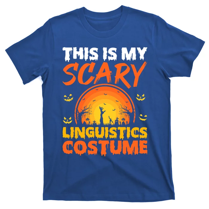 Vintage This Is My Scary Linguistics Costume Halloween Gift T-Shirt