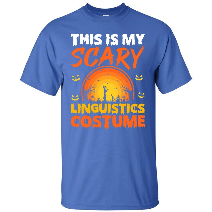 Vintage This Is My Scary Linguistics Costume Halloween Gift Tall T-Shirt