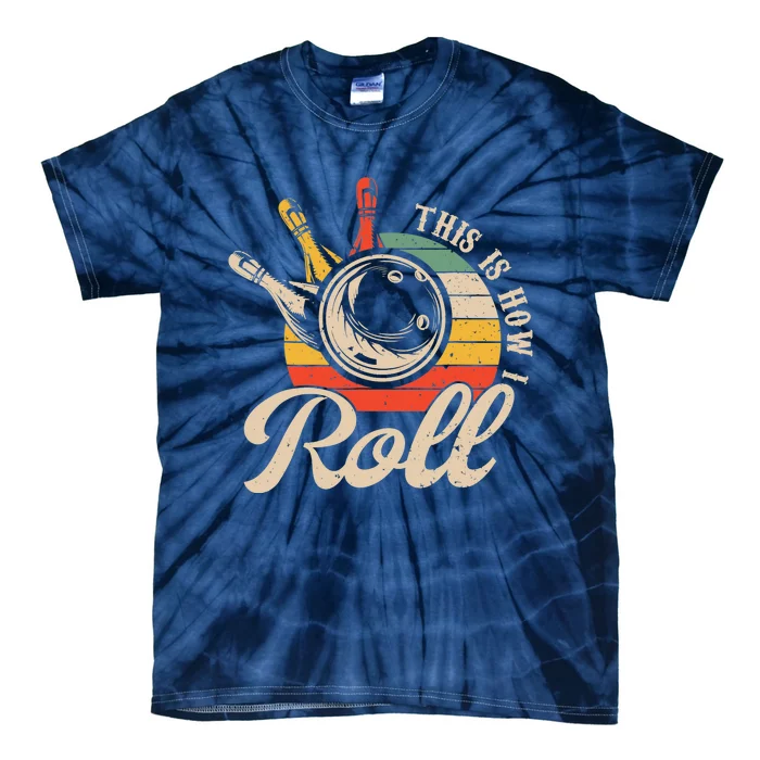 Vintage This Is How I Roll Bowling Players Tee Bowler Tie-Dye T-Shirt