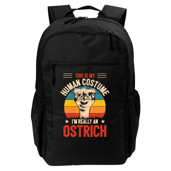 Vintage This Is My Human Costume IM Really An Ostrich Retro Daily Commute Backpack