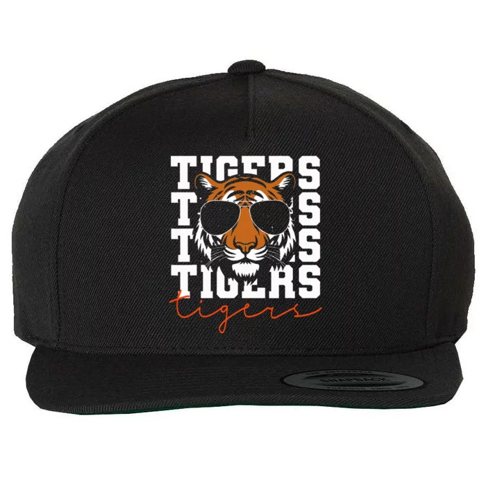 Vintage Tigers Inspirational Athletic Name Design Gift Wool Snapback Cap