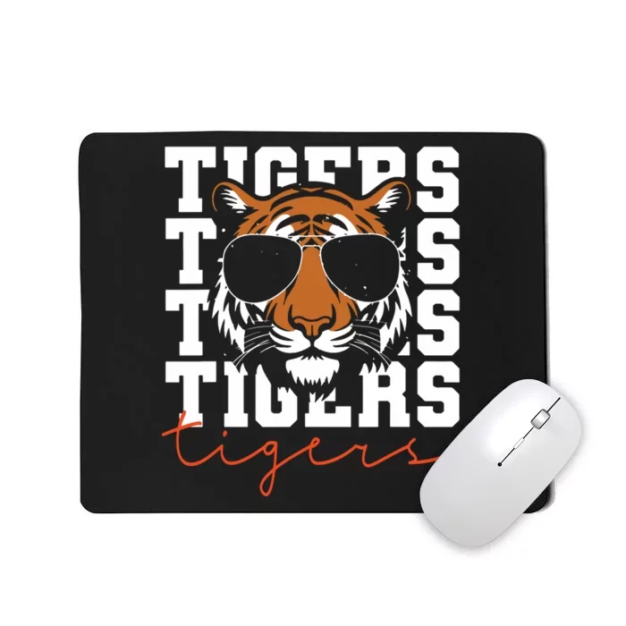 Vintage Tigers Inspirational Athletic Name Design Gift Mousepad