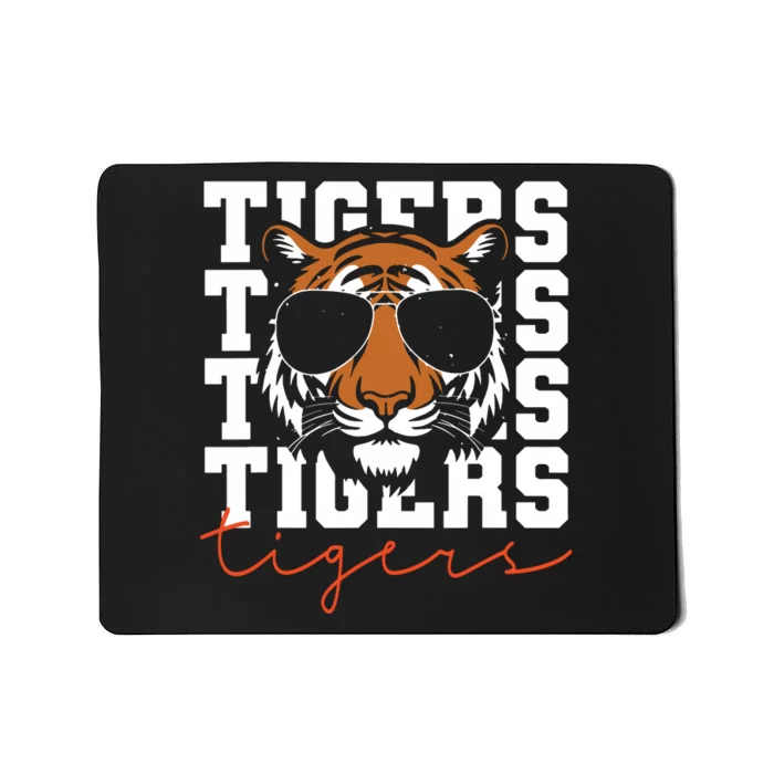 Vintage Tigers Inspirational Athletic Name Design Gift Mousepad