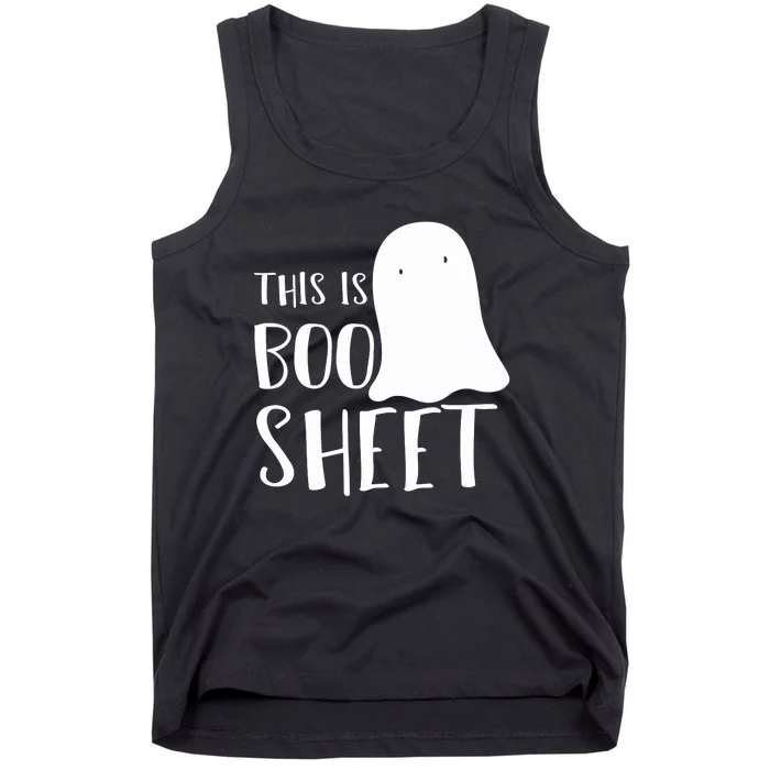 Vintage This Is Boo Sheet Ghost Retro Halloween Costume Tank Top