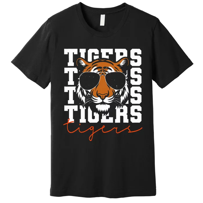 Vintage Tigers Inspirational Athletic Name Premium T-Shirt