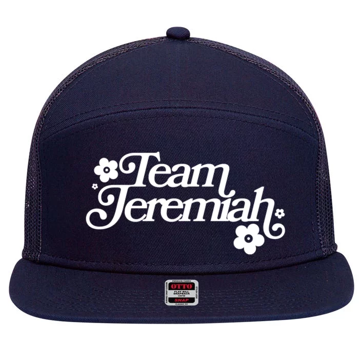 Vintage Team Jeremiah Logo 7 Panel Mesh Trucker Snapback Hat