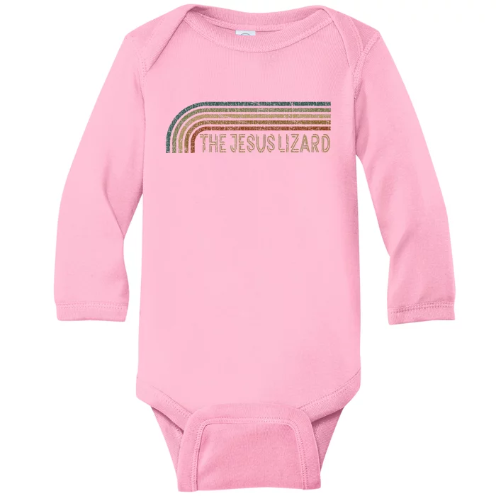 Vintage The Jesus Lizard Retro Stripes Musician Baby Long Sleeve Bodysuit