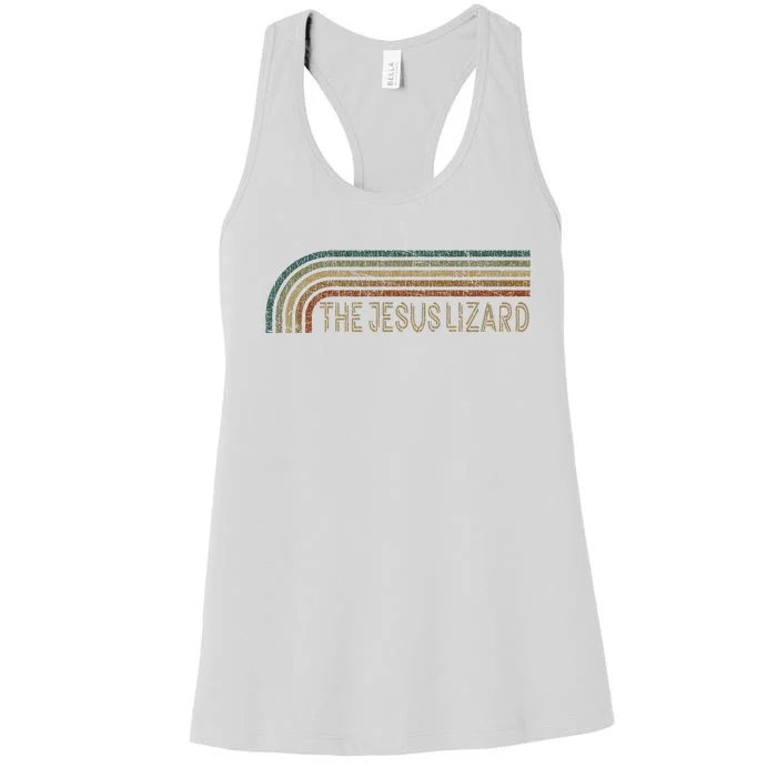 Vintage The Jesus Lizard Retro Stripes Musician Women's Racerback Tank